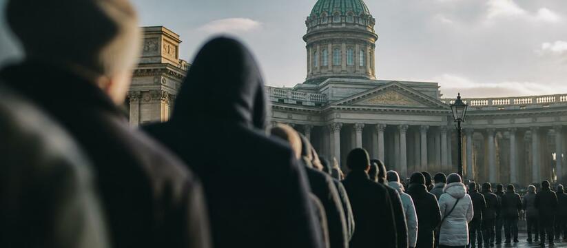 Верующие выстроились в очередь к мощам Спиридон...